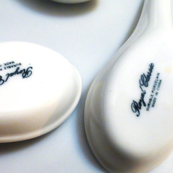 12x Royal Classic WON TON Soup SPOONS Durable Porcelain Chinse Spoons Jap… - Picture 5 of 11